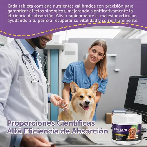 Vista 6 de Masticables de apoyo para cadera y articulaciones para perros, 120