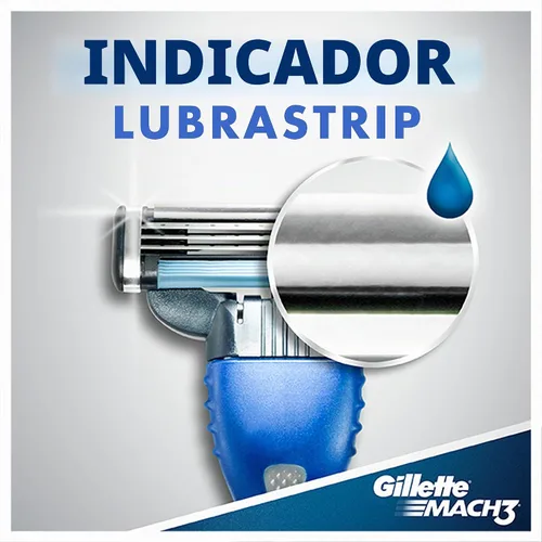 Vista 2 de Gillette Mach3 Maquinillas de afeitar desechables para hombre, 3