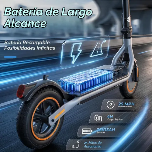Vista 3 de Patinetes eléctricos – Scooter eléctrico para Audlts, motor