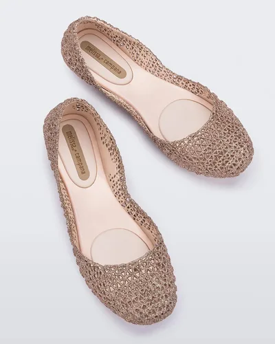 Vista 6 de Melissa Campana Papel - Zapatos planos para mujer, cómodos, elegantes y flexibles, deslizables, con puntera cerrada, diseño de corte entretejido