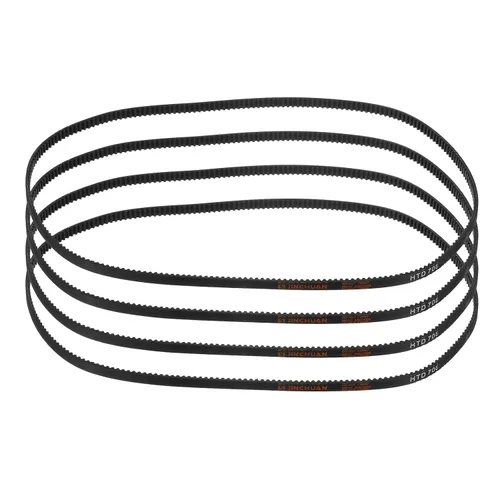 Vista 116 de uxcell 4 piezas HTD-3M Correa de Distribución de Goma 48 Dientes, Longitud de Paso 144mm x Ancho 6mm x Altura 2.4mm, Correa de Polea de Distribución