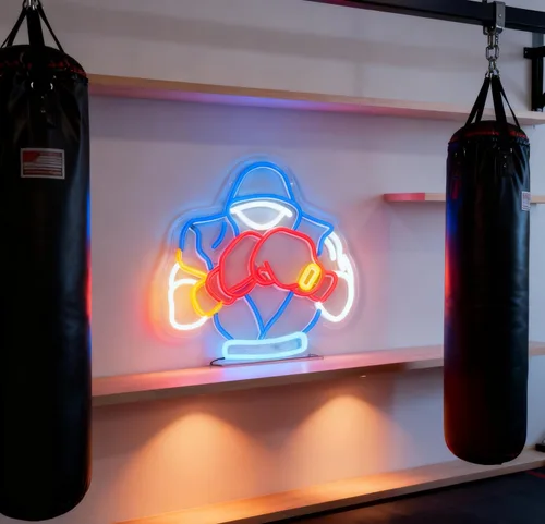 Vista 6 de Letrero de luz de neón para decoraciones nocturnas (boxeo)