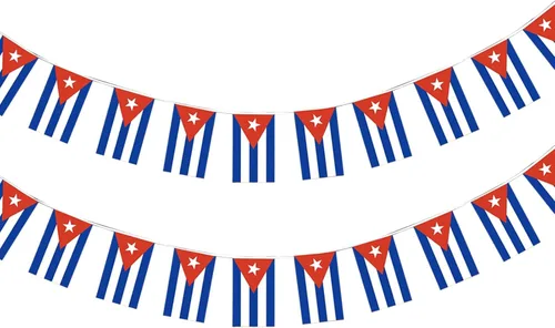 Vista 41 de Pequeña bandera estadounidense, mini bandera de Estados Unidos, decoración de banderines para desfiles, fiestas, aulas, jardines y festivales