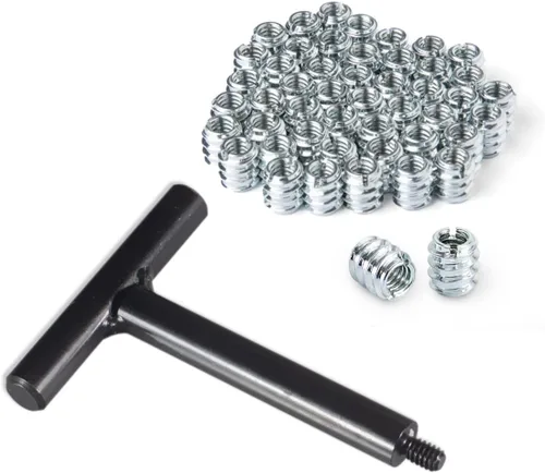 Vista 7 de POWERTEC 71383 T-Wrench Herramienta de instalación de inserción roscada 1/4 20 con mango en forma de T