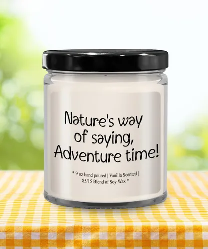 Vista 5 de Baby Announcement Gift Candle for her Funny Mother's Day Wife Gifts for New Mom or Parents Gift idea Pregnancy Gift Christmas Nature's Way of Saying