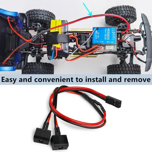 Vista 3 de MORLORDY Luces traseras LED RC para 1/24 RC Crawler Car SCX24 actualizaciones Bronco AXI00006 Accesorios