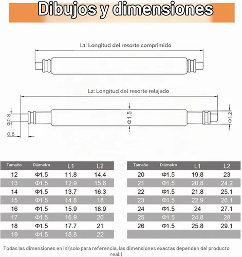 Vista 8 de Watch Band Pins Spring Bars Tool Kit, 1.5mm & 1.8mm Thickness