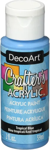 Vista 18 de DecoArt Crafter's Acrílico, de 2 onzas, color azul marino. Oro envejecido