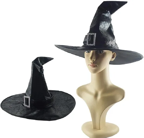 Vista 5 de Sombrero de Bruja para mujer, sombrero de carnaval de Halloween unisex Calabazas