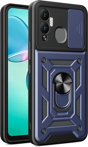 Vista 157 de Compatible con Tecno Pova Neo 2 Bracket Shell, con cubierta deslizante para lente de cámara compatible con Tecno Pova Neo 2 LG6n Case Negro