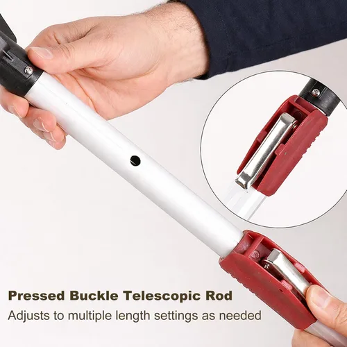 Vista 3 de Poste recogedor de frutas con telescópico de cesta, ajustable de 4.3 a 7.5