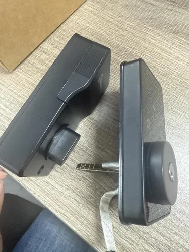 Vista 3 de Bloqueo inteligente sin llave, cerradura de puerta de entrada, control de aplicación, teclado de pantalla táctil, bloqueo automático, IP54