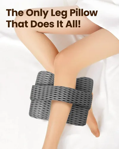 Vista 7 de Almohada de rodilla para dormir de lado, almohada de elevación de piernas para aliviar la columna vertebral torcida, ciática, entumecimiento