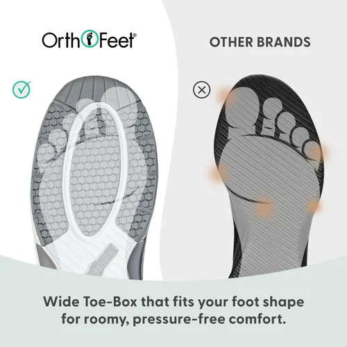 Vista 14 de Orthofeet Zapatillas ortopédicas de lava de punto para hombre