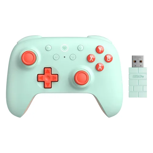 Vista 11 de AKNES 8Bitdo Ultimate 2C Wireless 2.4G Controller for Windows PC and Android, Gamepad with Hall Effect Joysticks and Hall Triggers, 1000Hz Polling