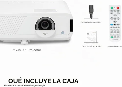 Vista 9 de ViewSonic Proyector PX701-4K UHD, 3200 lúmenes, 240Hz HDR, Auto Keystone