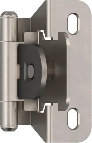 Vista 18 de Amerock Bisagra de gabinete doble desmontable Bisagra insertada de 3/8 pulgadas (10 mm) Bronce frotado con aceite Juego de 2 Bisagra