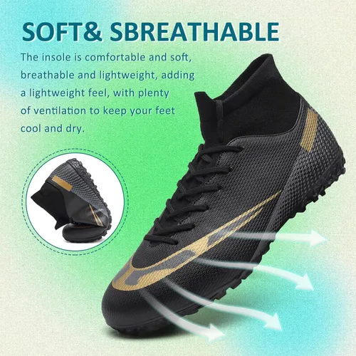 Vista 3 de Soccer Cleats Mens Women Outdoor Soccer Shoes for Big Boy AGFG