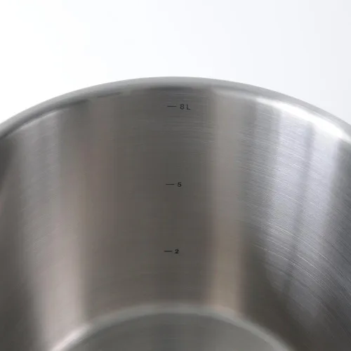 Vista 3 de A Di Alessi,AJM100/24 "POTS & PANS", olla de acero inoxidable 18/10 pulido con espejo, 9 cuartos de galón 10 oz
