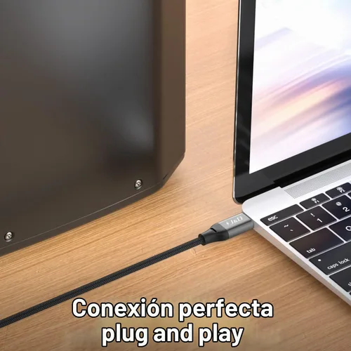 Vista 5 de J&D Cable divisor estéreo USB C a doble de 0.250 in y 1/4 pulgadas, USB tipo C a doble cable de audio TS de 0.250 in 1/4 pulgadas para iPhone 15/15