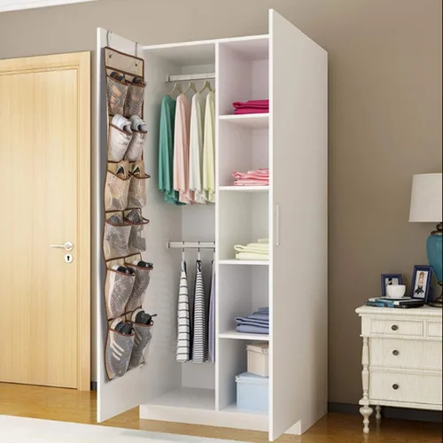 Vista 6 de KEEPJOY Organizador de zapatos sobre la puerta, organizador de zapatos colgante con 12 bolsillos de malla, organizador de zapatos para armario