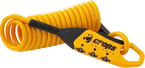 Vista 10 de CROPS Cable de Candado para Bicicleta, Q5-COCON 6 pies Negro, Candado de Cable de Combinación Reiniciable de 3 Dígitos, Diseño Compacto, Fácil