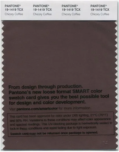 Vista 6 de Pantone Tarjeta Swatch de algodón estándar de color, color # 17-5104, gris definitivo Ultimate Gray