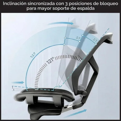 Vista 4 de WorkPro(R) Quantum 9000, Silla ergonómica, color negro, para la espalda media.