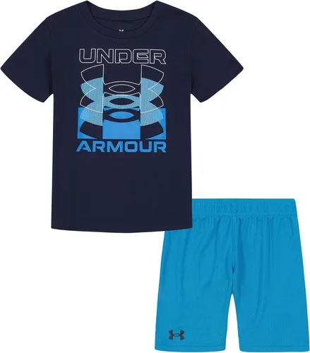 Vista 25 de Under Armour baby-girls Ua Terrazzo Leopard Heart SetShort Set