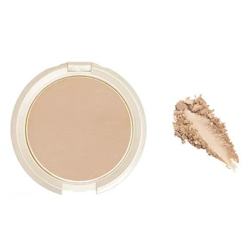 Vista 2 de Elizabeth Mott Show Me Your Glow - Iluminador en polvo 2 en 1 y sombra de ojos brillante, maquillaje natural con brillo facial, libre de crueldad