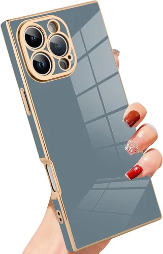 Vista 76 de SAKUULO - Funda magnética rectangular de lujo para iPhone 12 Pro Max, color negro