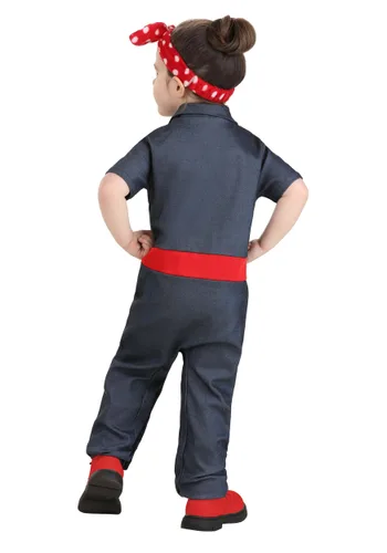Vista 2 de Disfraz de Rosie the Riveter para Niños Pequeños Multicolor