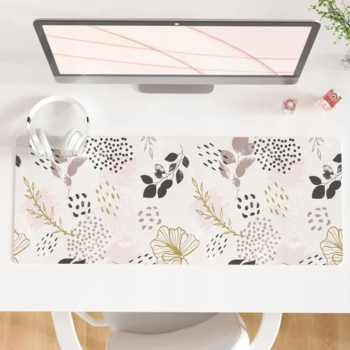 Vista 32 de Qiyi Alfombrilla de escritorio, grande, de mouse, vía láctea, decoración, piel sintética impermeable, protector para oficina, hogar, trabajo
