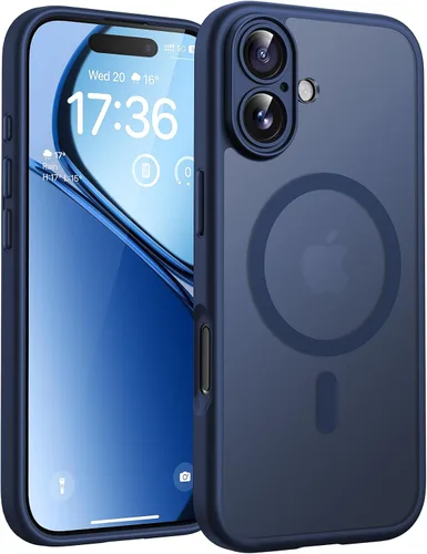 Vista 152 de TOCOL Funda para iPhone 11, compatible con Magsafe, protección completa de cámara, imanes integrados, protección contra caídas, funda translúcida
