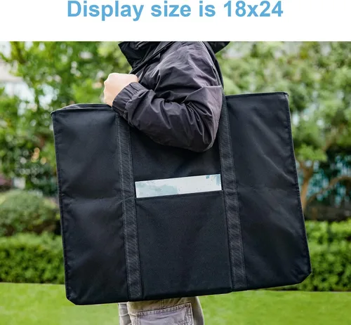 Vista 5 de JJRING Dacron - Bolsa ligera para portafolio de arte, 19.6 x 25.6 pulgadas