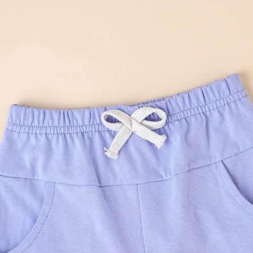 Vista 75 de Ropa para bebé niño pequeño, trajes de verano de manga corta, camiseta de retazos y pantalón con bolsillo, conjunto de 2 piezas, 12 meses a 4 años