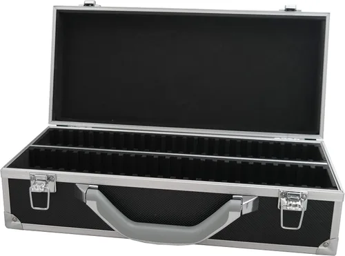Vista 16 de Ursae Minoris Elite - Caja de aluminio negra para 12 portamonedas de estilo certificado o certificado NGC, PCGS, ANACS, Elite, Lighthouse, BCW Negro