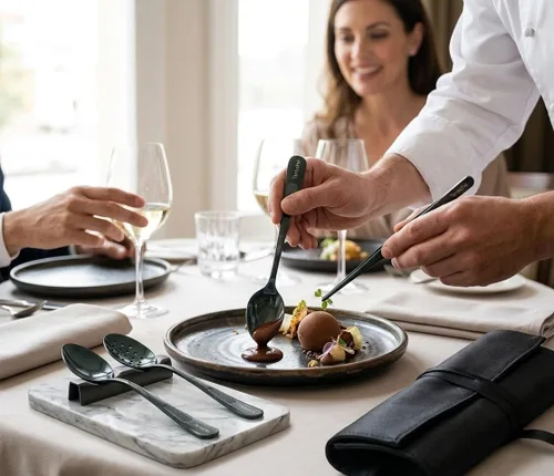 Vista 2 de Kit de cuchara de galjanoplastia culinaria, kit de cucharas de baño de lujo (3)