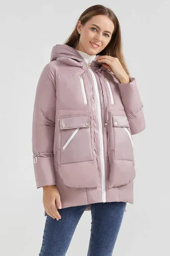Vista 3 de Orolay - Abrigo de vellón para mujer, chaqueta de plumón de invierno engrosada