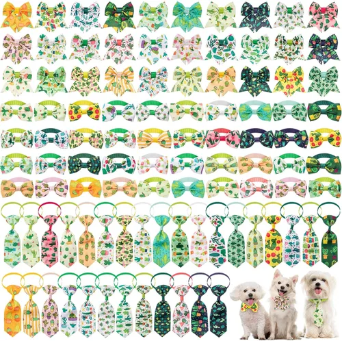 Vista 11 de Juego de collar de pajarita ajustable para perro, 100 piezas, Halloween