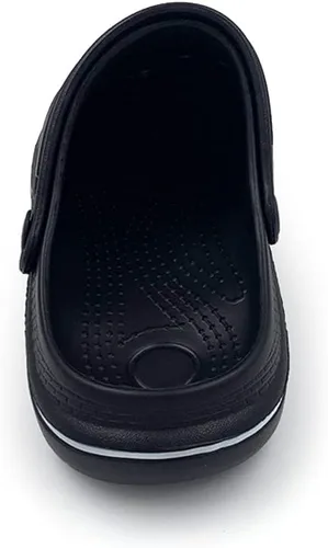 Vista 4 de Pantuflas unisex clásicas con forro de cuero estilo zuecos, AC1519