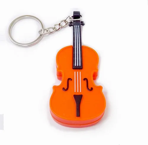 Vista 4 de MunnyGrubbers - Llavero de juguete de violín más pequeño del mundo original con música triste jugable - Pequeño llavero de violín con sonido