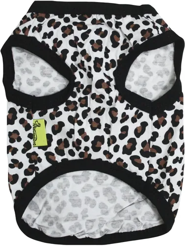 Vista 2 de Petitebella Ropa para cachorros Vestido de perro Top azul liso Tutú de papelería azul Leopardo