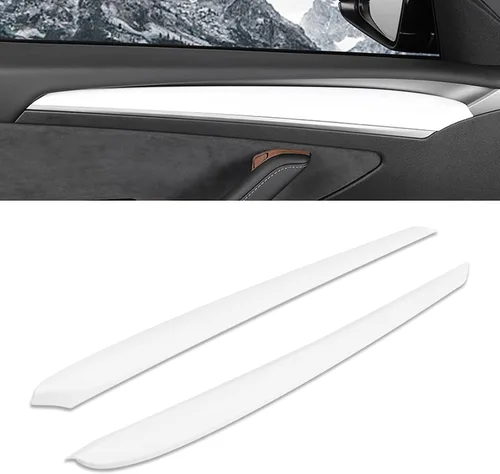 Vista 14 de x xotic tech Cubierta de panel de consola central con patrón de fibra de carbono brillante, compatible con Tesla Model 3 2017 2018 2019 2020 2021