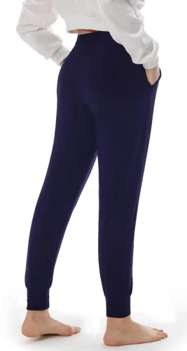 Vista 4 de FULLSOFT - Pantalones deportivos con bolsillos para mujer, para practicar yoga, entrenar y correr