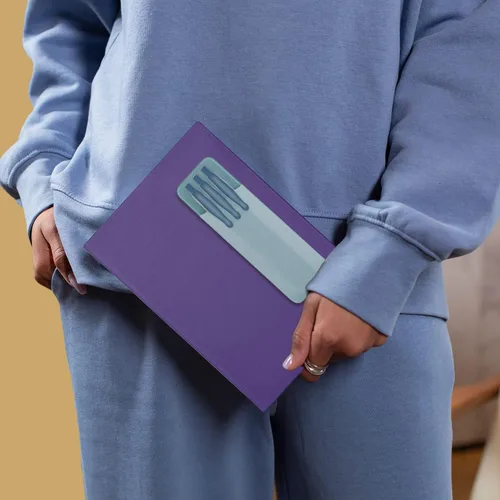 Vista 8 de Epessa Soporte para bolígrafo adhesivo verde para cuaderno y funda universal para mouse