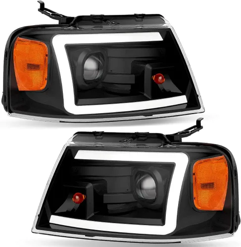 Vista 32 de oEdRo Switchback - Conjunto de faros delanteros LED compatibles con Accord 2003 2004 2005 2006 2007 DRL, par de repuesto con carcasa negra