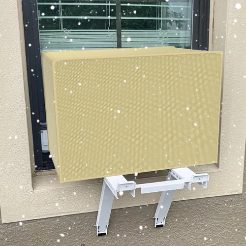 Vista 6 de Mxclimate Cubierta para aire acondicionado de ventana en forma de U compatible con Midea en forma de U ventana AC, universal para 8000/10,000/12,000