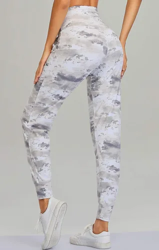 Vista 120 de Oalka - Pantalones deportivos para mujer, con cintura alta y bolsillos, para hacer deporte, yoga y entrenar