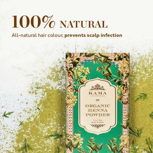 Vista 2 de Kama Ayurveda Henna en polvo 100% orgánico, 3.53 oz